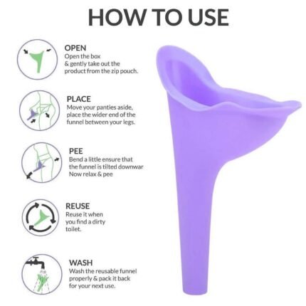 Stand and Pee Reusable Portable Urinal Funnel for Women Comfortable, Hygienic, and Convenient for Travel and Outdoors