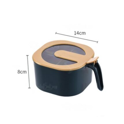 Plastic 4-Section Fancy Masala Box Lightweight and Durable Design with Smooth Mechanism for Convenient Spice Storage Pack of 1